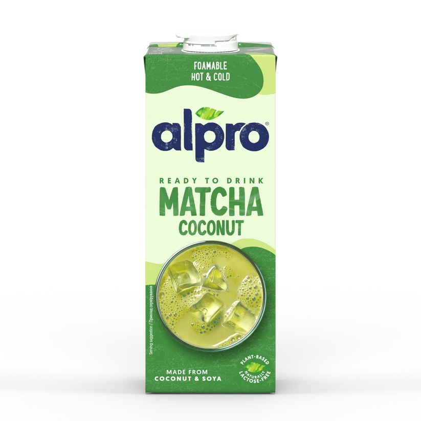 Alpro Matcha Coconut 100% plant-based matcha beverage with coconut 1L X 8 PCS