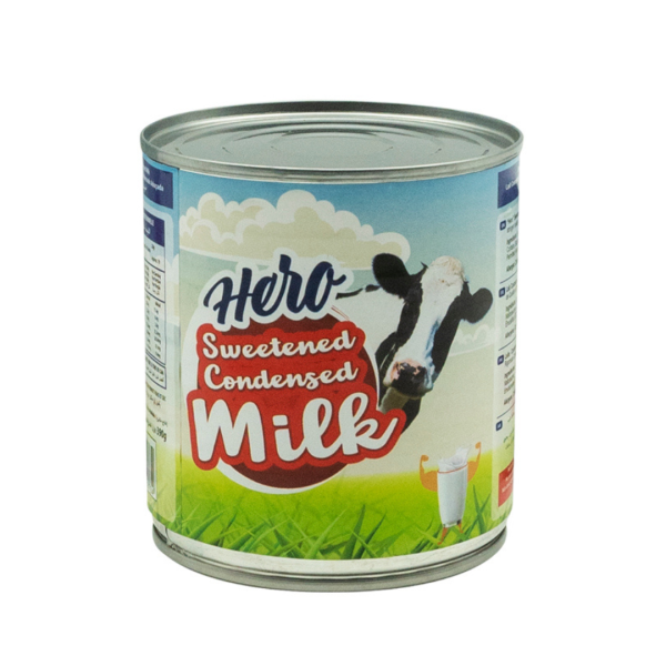 Hero condensed milk 390gm x 48pcs carton