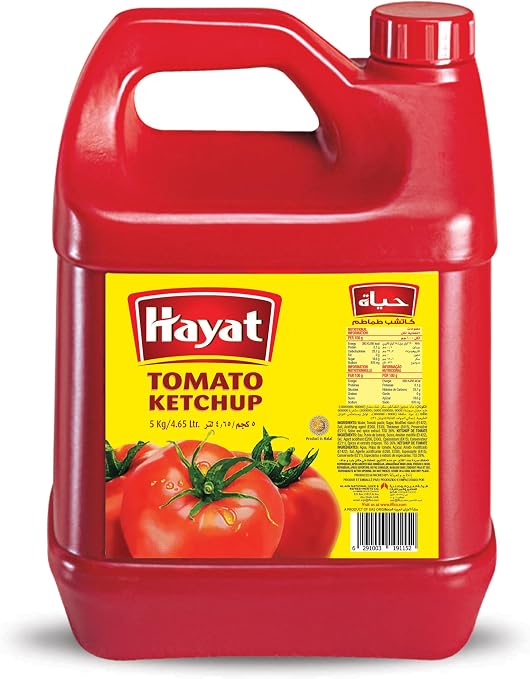 Hayat Tomato Ketchup Gallon 5ltr, Box of 4