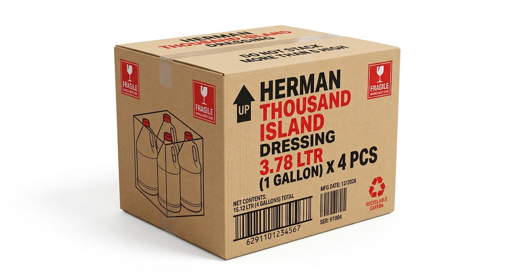 Herman Thousand Island Dressing 3.78 Ltr 1 Gallon x 4 pcs carton