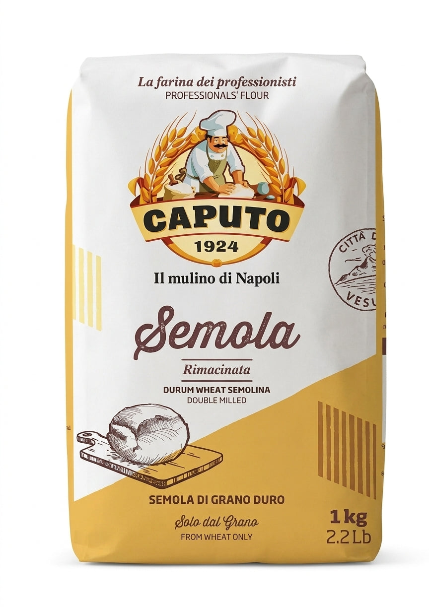 Caputo Semola Rimacinata Durum Wheat Semolina 1kg