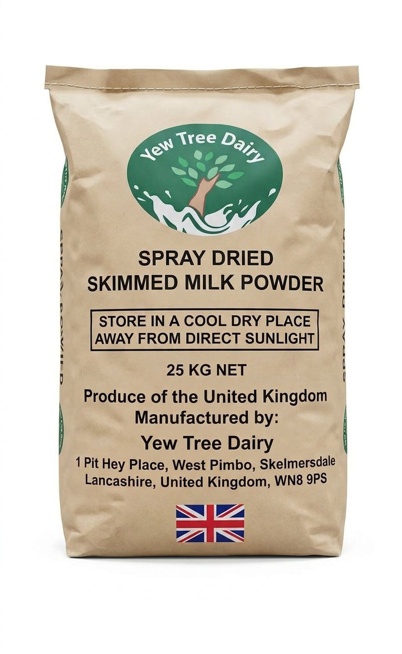 Yew Tree Dairy Spray Dried Skimmed Milk Powder 25KG
