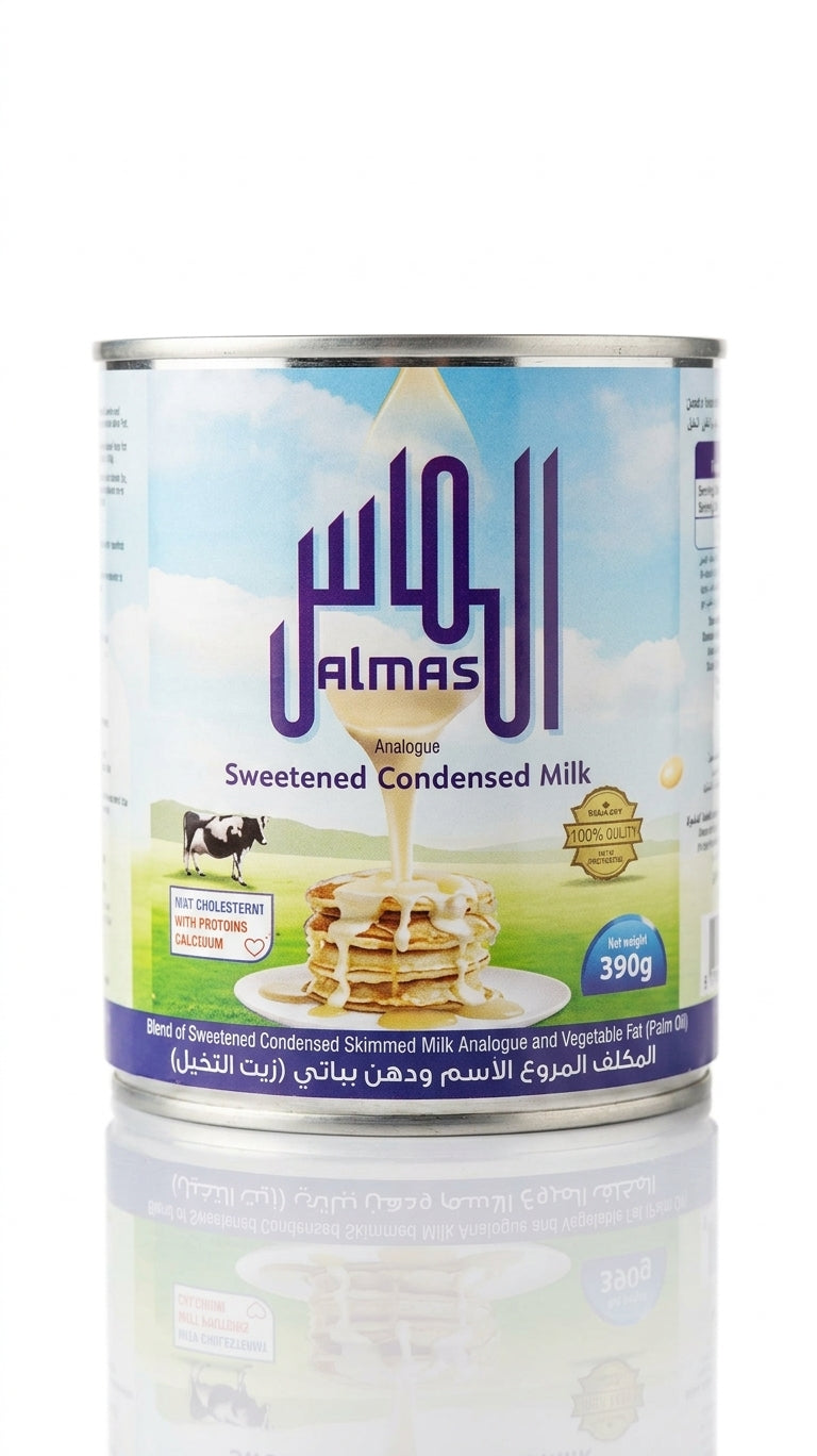 Almas Sweetened Condensed Milk 390G x 48pcs carton