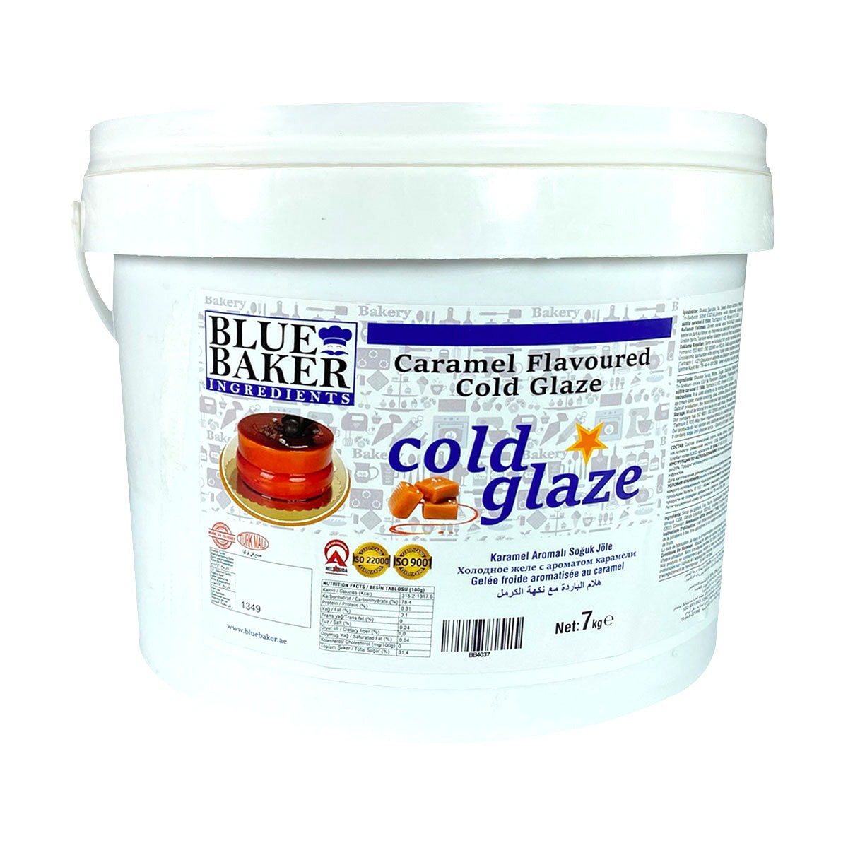 Blue baker Caramel Flavoured Cold Glaze 7kg