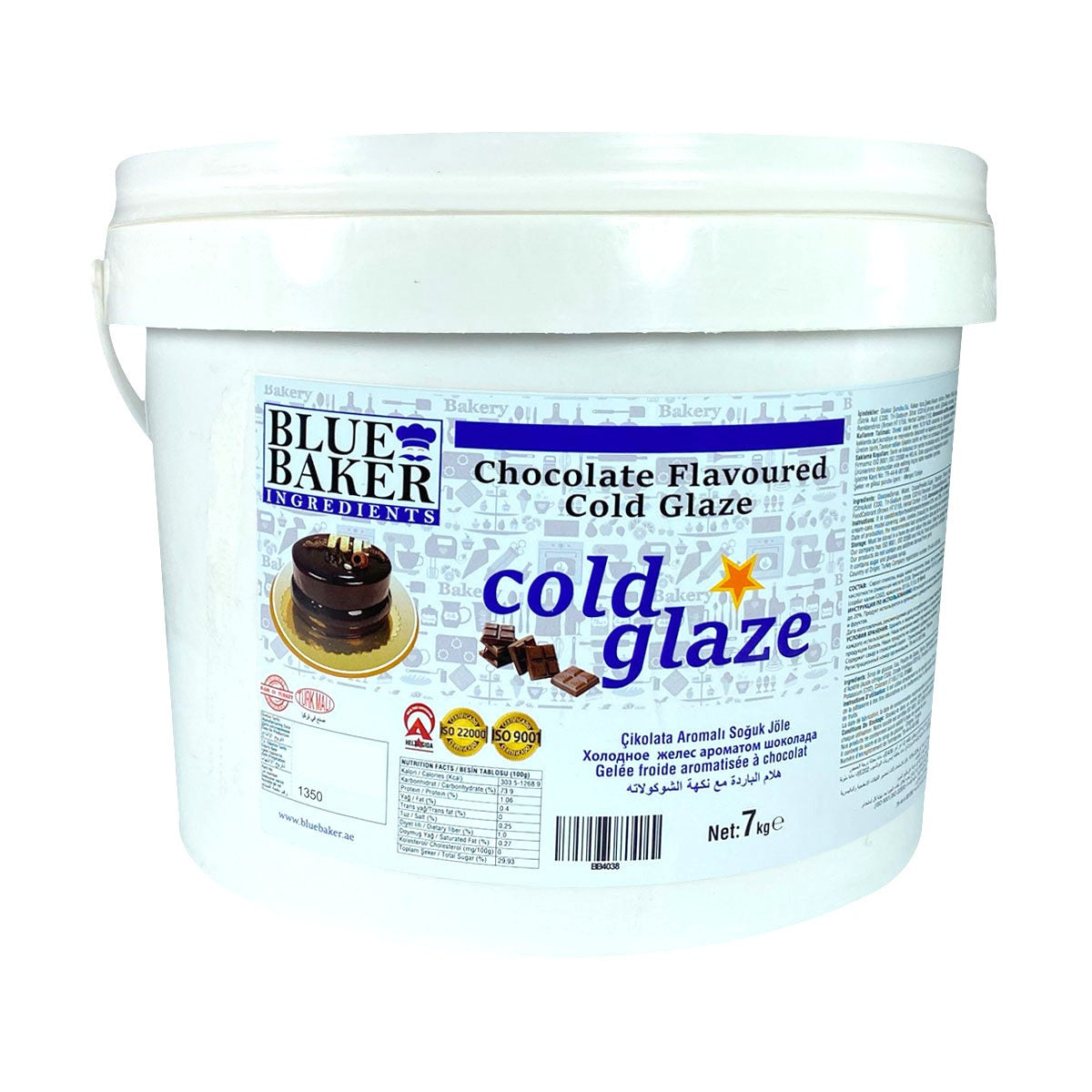 Blue baker Chocolate Flavoured Cold Glaze 7kg