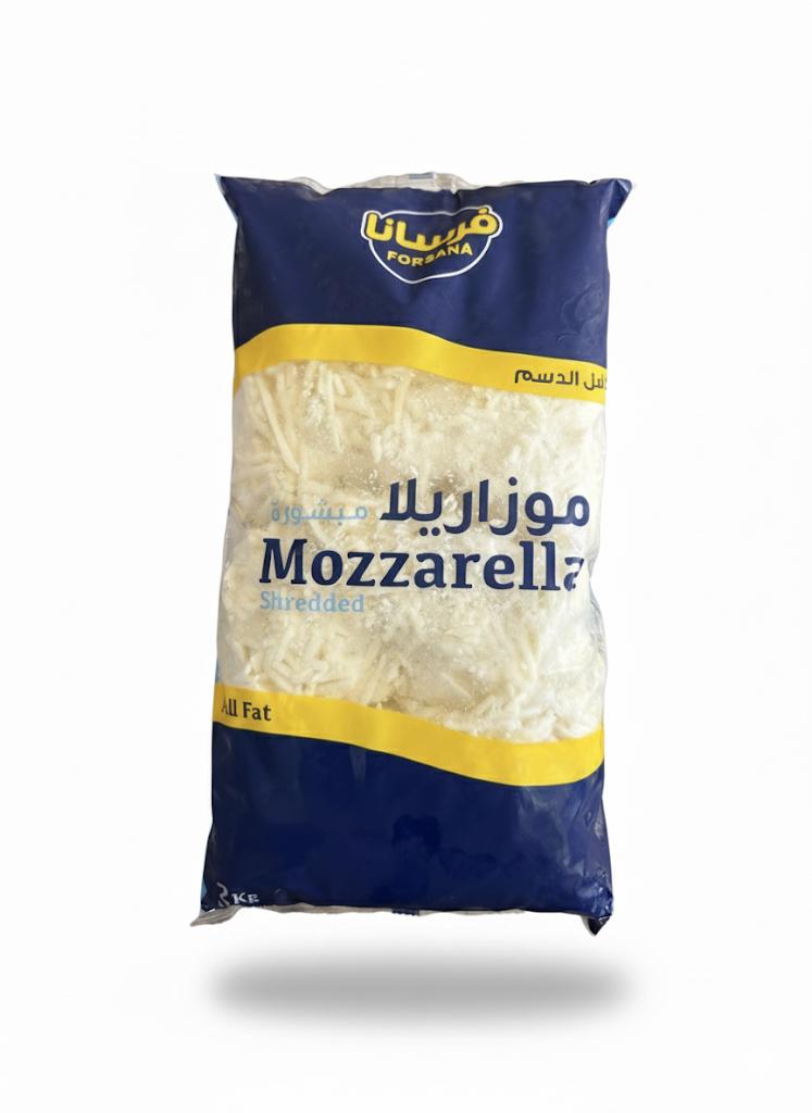 Forsana Mozzarella Shredded – box of 6 pieces – 2 kg