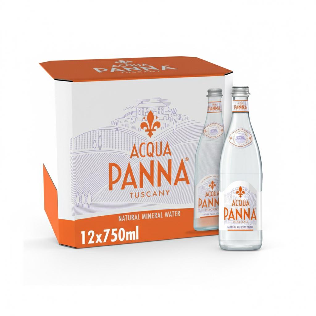 Acqua Panna Natural Still Water, Glass Bottle 750ml x 12pcs