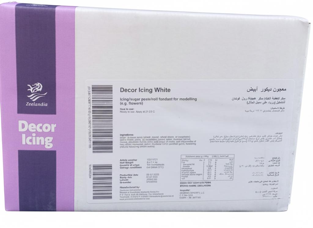 Zeelandia White Fondant 2.5kg x 4pcs carton