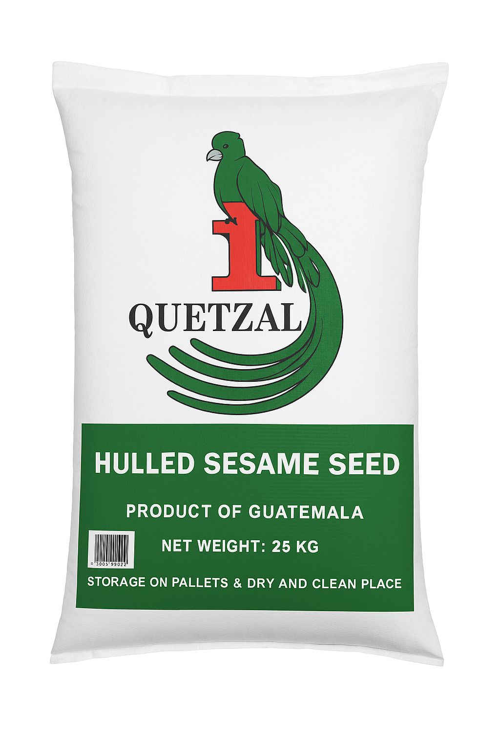 Quetzal hulled sesame black seed product of Guatemala 25kg