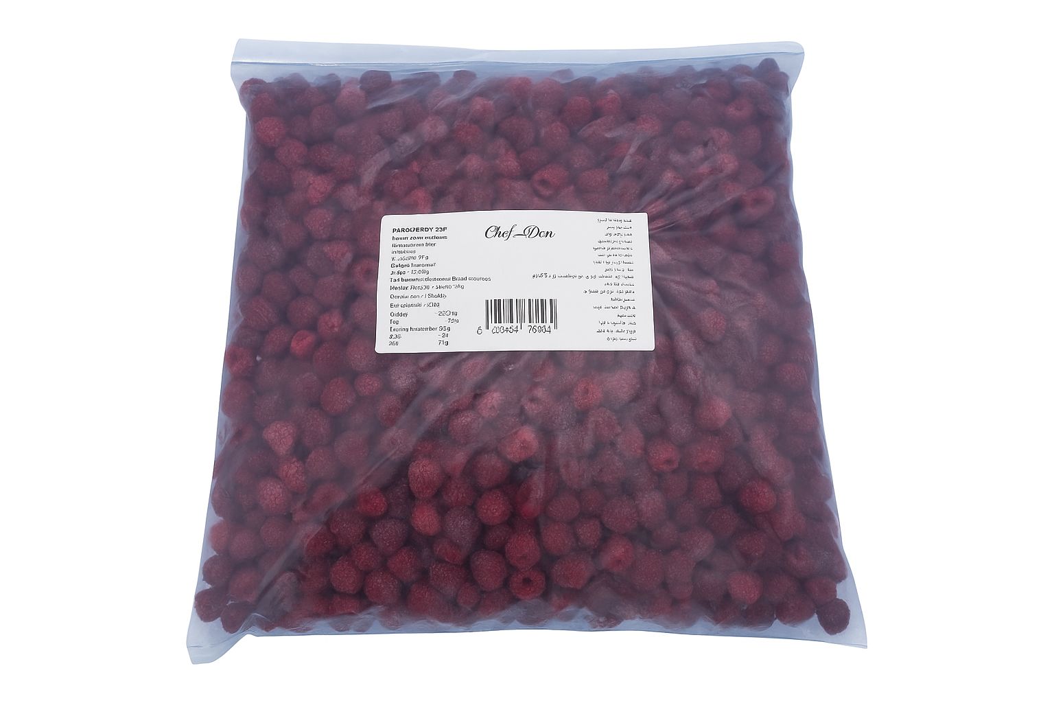 Chef Dor IQF Frozen Raspberries 2.5kg x 2pcs