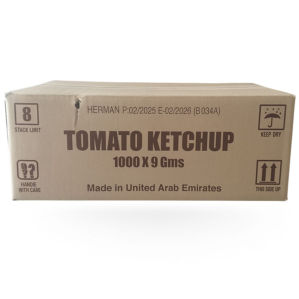 Herman Tomato Ketchup Sachets  9g x 1000pcs