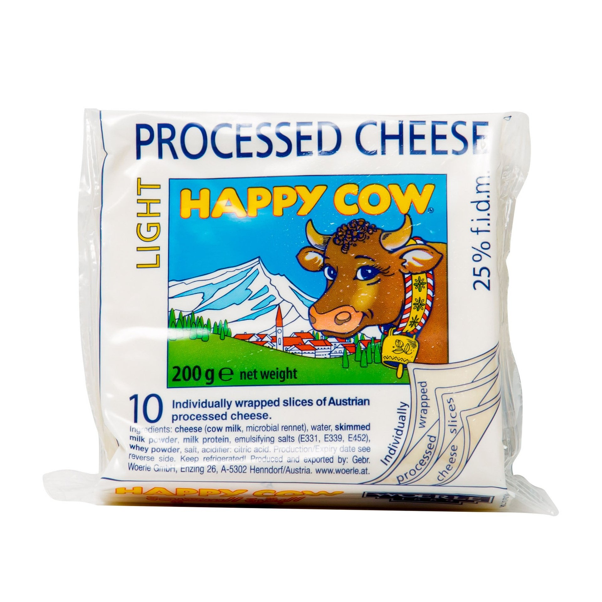 Happy Cow Processed Cheese Light 200gm x 24pcs
