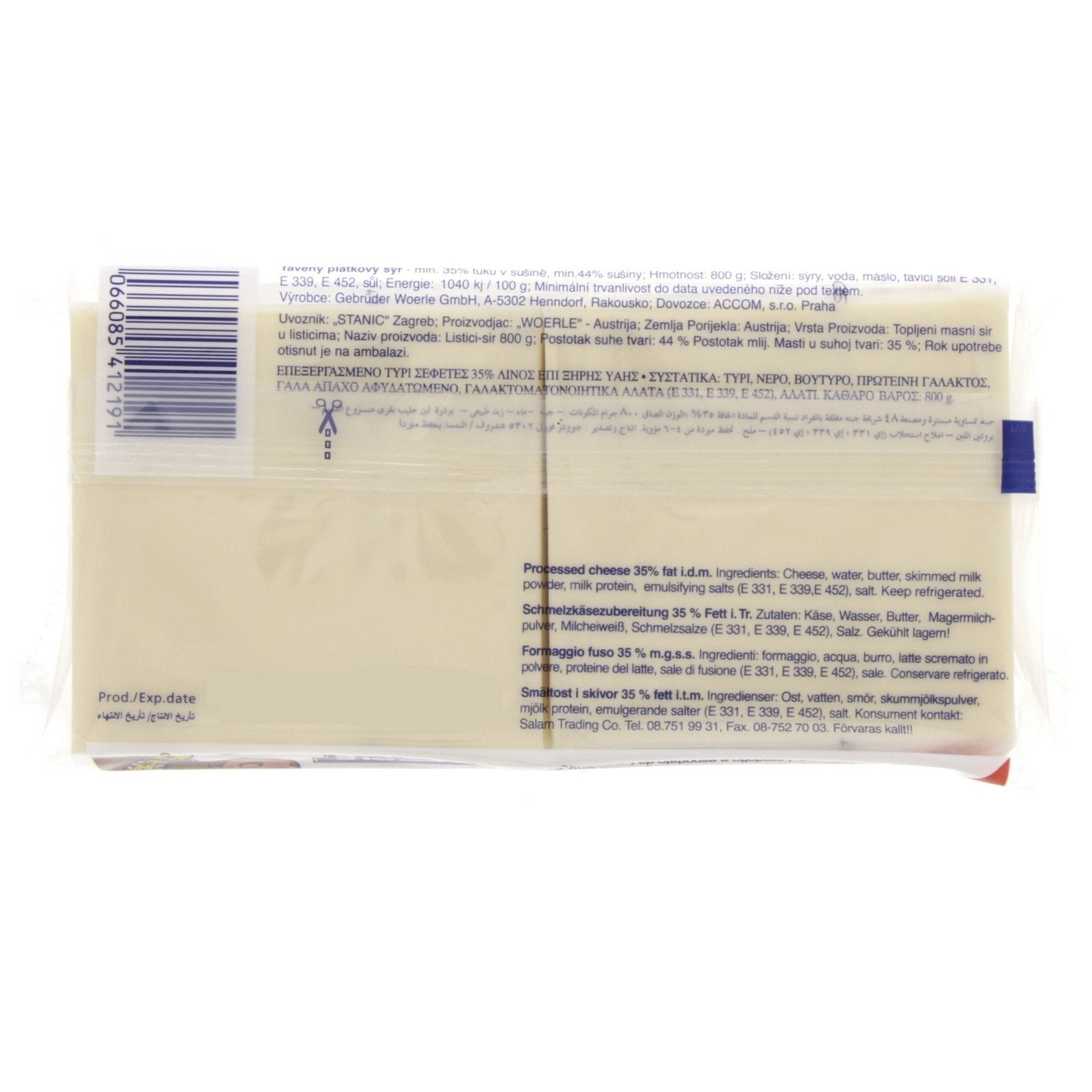 Happy Cow Regular Processed Cheese 48 slices 800gm x 6pcs carton