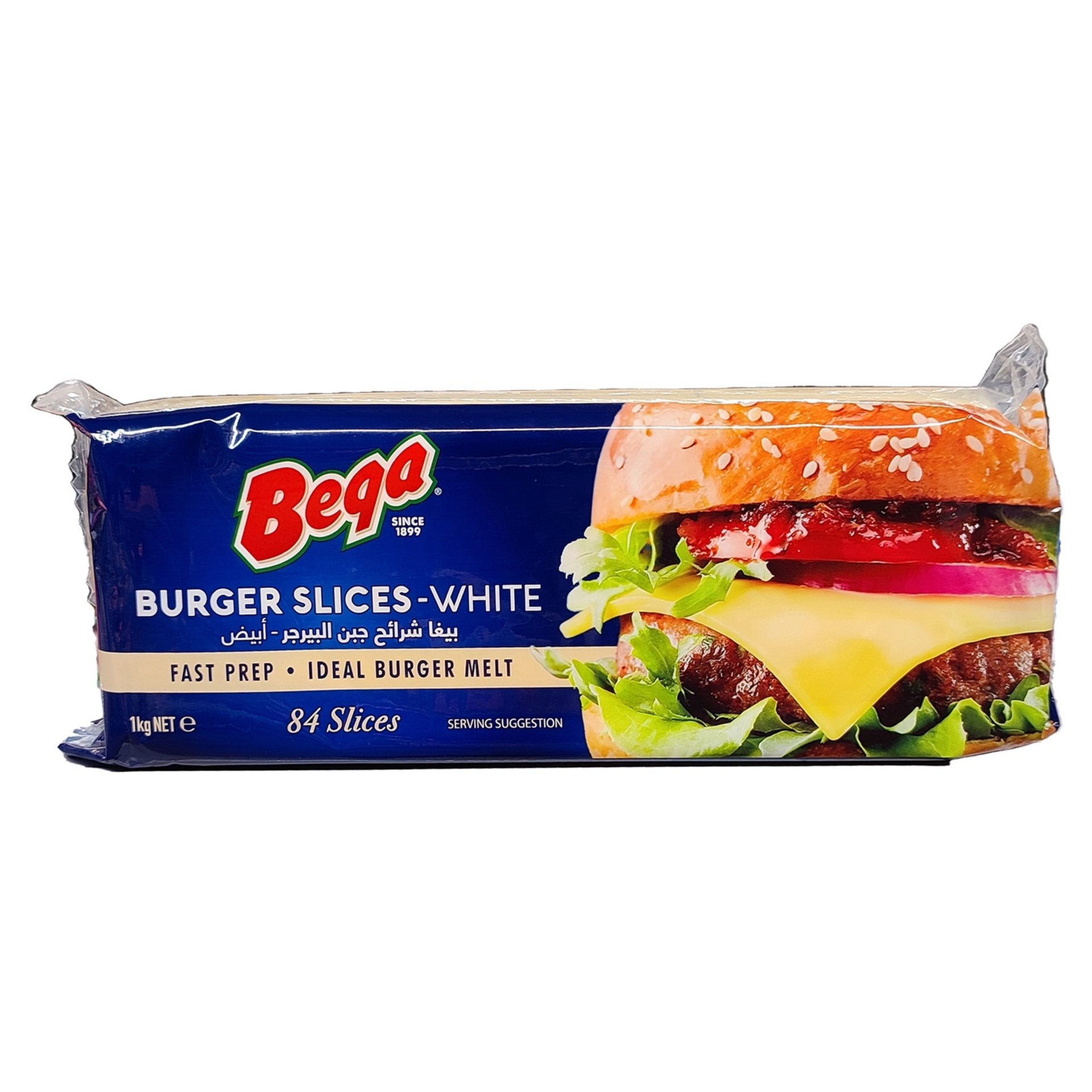Bega Cream Cheese 84 burger slices 1kg x 12pcs carton