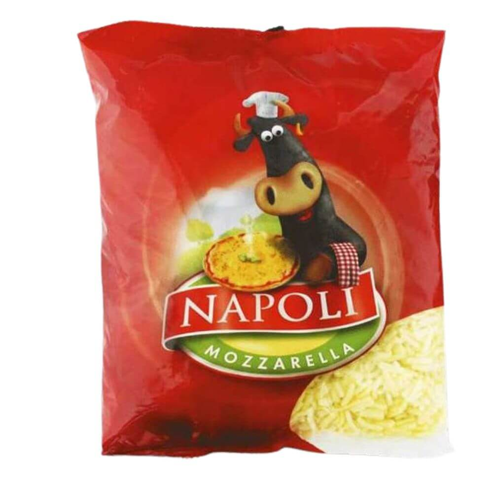 Napoli Shredded 100% Mozzarella Cheese Spain 2kg x 4pcs carton