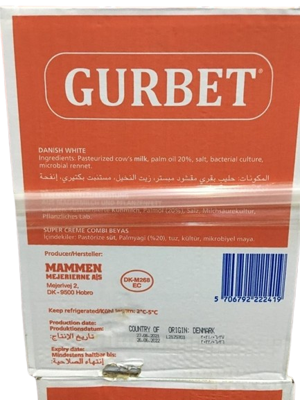 GURBET Danish feta Cheese Denmark 16kg