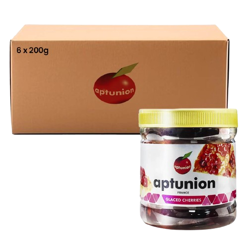 Aptunion Red Glazed Cherries 200gm x 6pcs carton