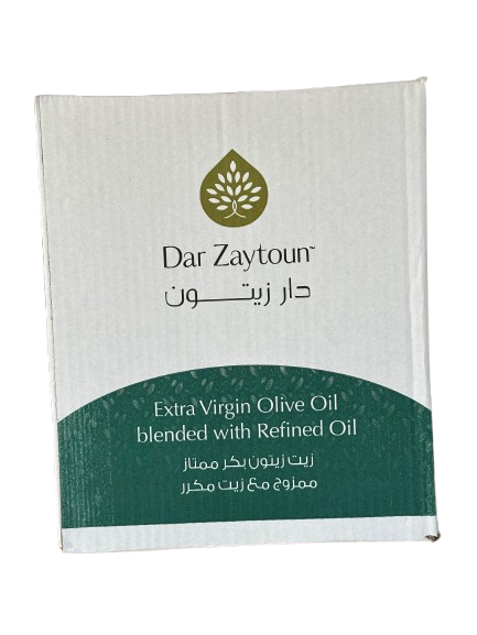 Dar Zaytoun Extra Virgin blended with refined Olive Oil 5L x 2pcs carton