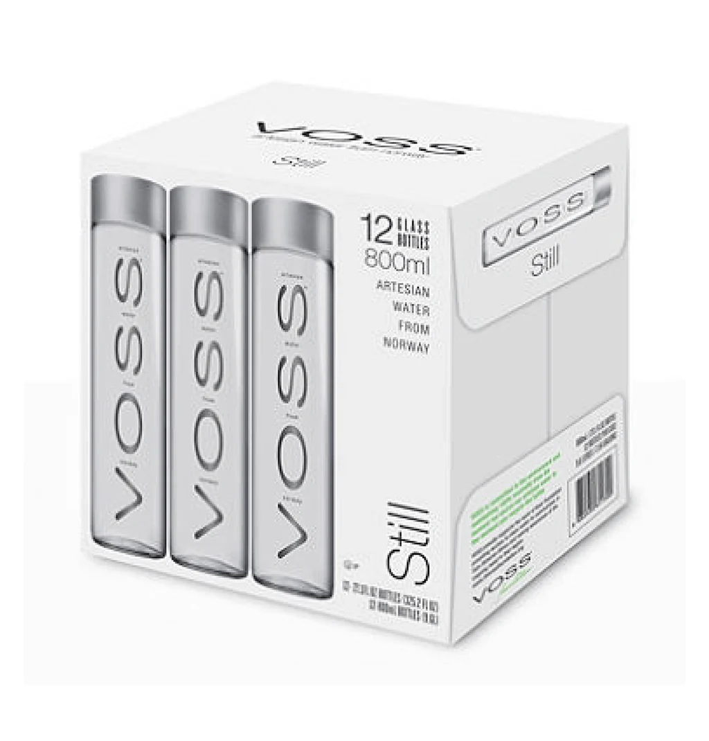 VOSS Still Natural Mineral Water Glass 800ml x 12pcs carton