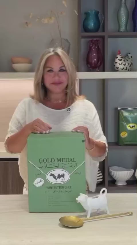Gold medal pure butter ghee netherand 15kg  الميدالية الذهبية سمن حليب بقري